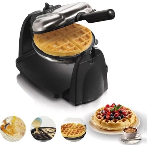 Electric Waffle Maker for Home Rotate Electric Baking Pan Lattice Cake Waffle Tortilla Maker