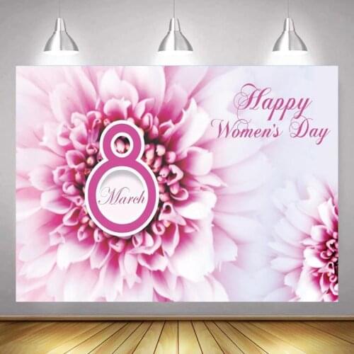 Floral Pattern Board Gift Food Photography Background March 8th Womens Day Event Photographic Backdrops