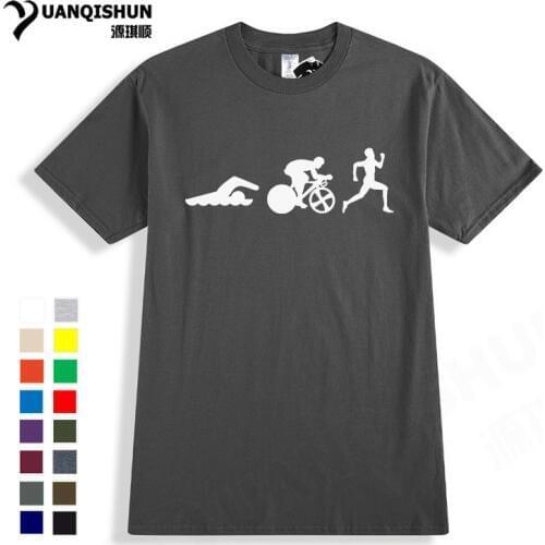 Triathlon T-Shirt Birthday Gifts Idea Present For Dad Father Boyfriend Brother Swimer Runner Cycler Boutique T Shirt Brand Tees