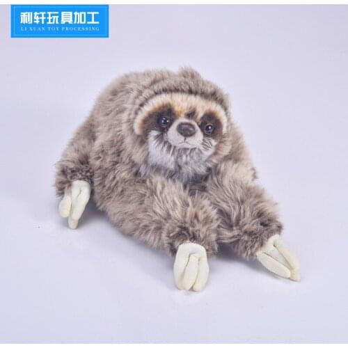 Play toy Crazy Animal City Lightning Sloth Super Soft Short Fluffy Children Girls Doll Fluffy Kids Toy Boy and Girl