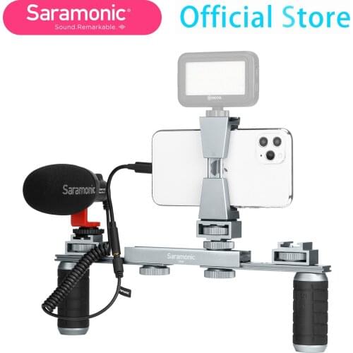 Saramonic VGM Smartphone Video Kit with Stabilizing Rig and Microphone for content creators vloggers smartphone videographers