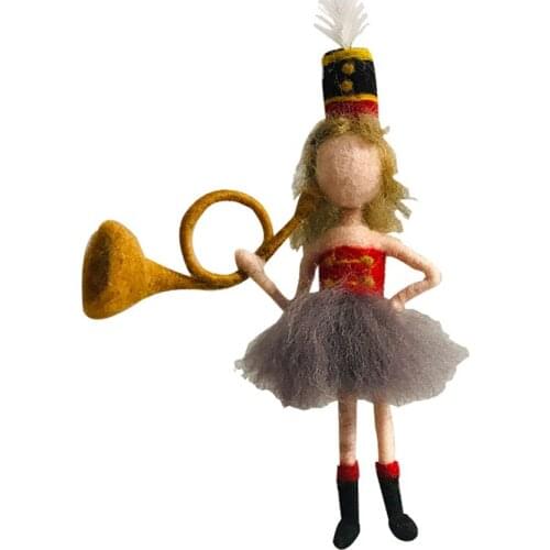 Felting Kit Great Musician Needle Felting Craft Gift for Mom, Felting Mat, Felting Needles, Video Manual, Height 10cm(4")