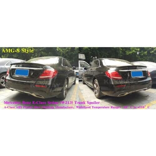 RQXR unpainted ABS tail wing rear spoiler for Mercedes Benz E-Class W213 Trunk Spoiler