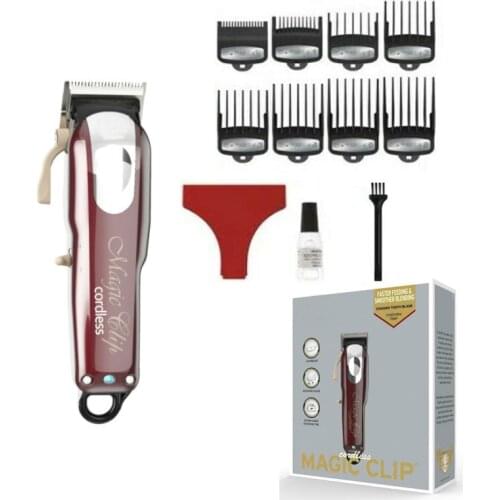 New 5 Star Cordles Series 8148 Cordless Magic Clip Hair Trimmer Metal Case Professional hair clipper barbershop Salon Hair Clip