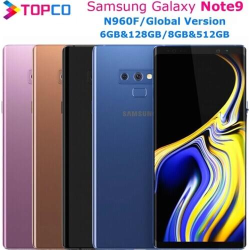 Samsung Galaxy Note9 N960F 128GB&512GB Note 9 Original Unlocked LTE Mobile Phone Exynos Octa Core 6.4" Dual 12MP NFC Fingerprint