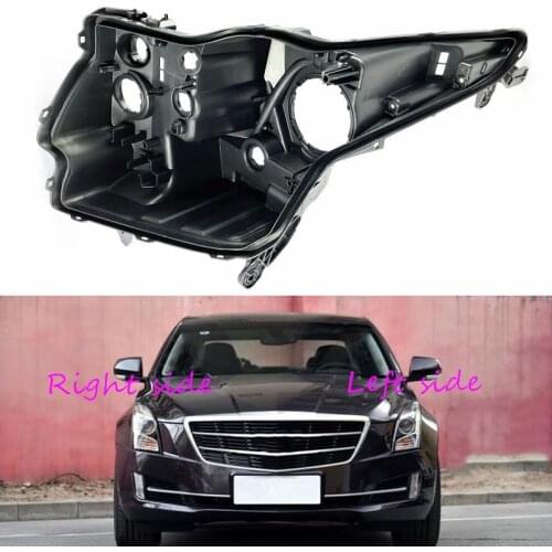 Headlight Base For Cadillac ATS 2014 2015 2016 2017 Headlamp House Car Rear Base Front Auto Headlight Back House