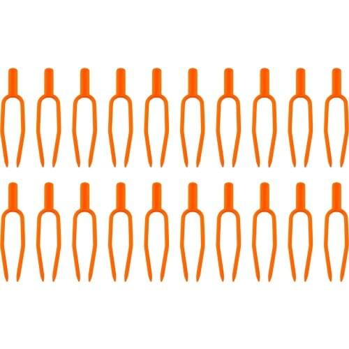 Plastic High-quality Plant Clip Gardening Strawberry Fork 100pcs 100PCS/Set Orange Environmental Durable Fixed Fixture Clamps