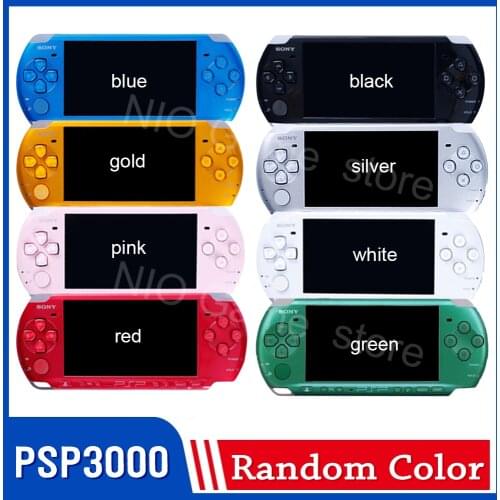 PSP Original reformado PSP para PSP 3000 juego consola 16 GB 32GB 64GB 128GB de tarjeta de memoria negro consola de jue
