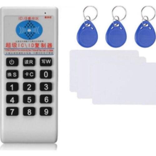 Handheld RFID Card Reader Writer 125KHz-13.56MHZ Copier Duplicator ID Tags Programmer with Key Card Replicator ID/IC Card Cloner