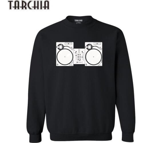 TARCHIA Turntables Casual Pullover Tops Plus Size Brand Clothing Print Hoodies Sweatshirt Fashion Tracksuit Men Sportswear