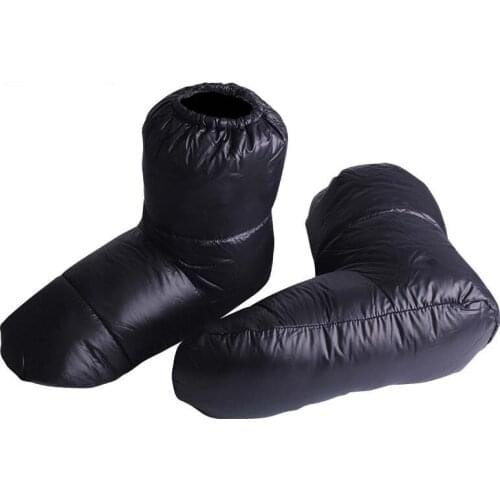 Outdoor Feather Socks Shoe Sleeping Bag Slippers Camping Down Socks Winter Sleeping Bag Keep Warm Water Proof