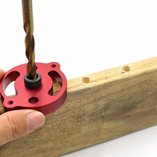 Vertical Pocket Hole Jig Woodworking Drilling Locator 6/8/10mm Mini Wood Dowelling Self Centering Drill Guide Kit Hole Puncher