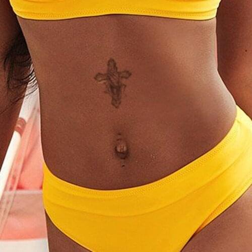 Waterproof Temporary Tattoo Stickers Cross Jewelry Vine Flash Tatto Female Male Black Wings Body Art Waist Neck Arm Fake Tatoo