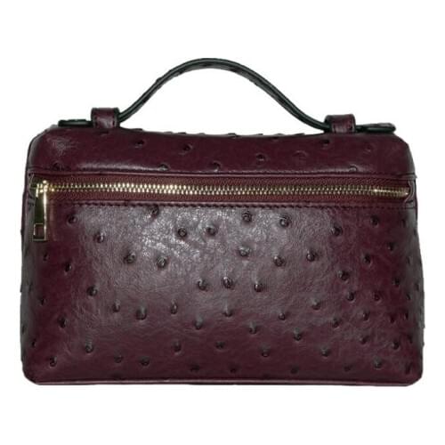 2019 Fashion Genuine Leather Purse Women Handbags Custom Letter Designer Ostrich Leather Pouch Bag Party Clutch Bag