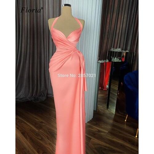 2020 New Simple Prom Dresses Long Mermaid Evening Dresses Haute Couture Arabic Wedding Party Dresses Cocktail Dress Robe Longue