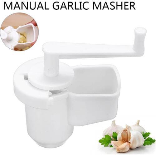 1pc Garlic Crusher Multifunctional Kitchen Gadget Tools Garlic Ginger Crusher Grinder Press Rotate Accessories