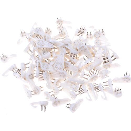20pcs 30mm White Plastic Invisible Wall Mount Photo Picture Frame Nail Hook Hanger