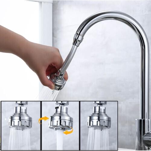 360° Rotatable 3 Models Tap Connector Diffuser Hose Nozzle Adjustable Sprayer Water Saving Kitchen Sink Mixer Faucet Aerator