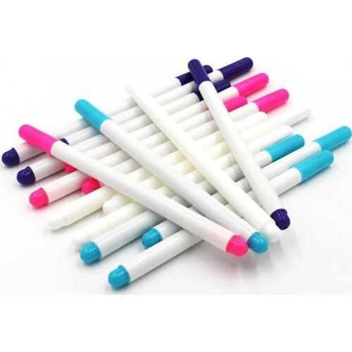 4pcs Sewing Stitch Markers Cross Stitch Chalk Water Erasable Pens Fabric Patchwork Marker Fabric Maker Pen Colorful Gel Pens