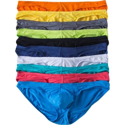 5PCS/Lots Men Modal Underwear Sexy Bulge Pouch Panties Cueca Slip Hombre Briefs Ropa Interior Masculina Underpants Bikini Tanga