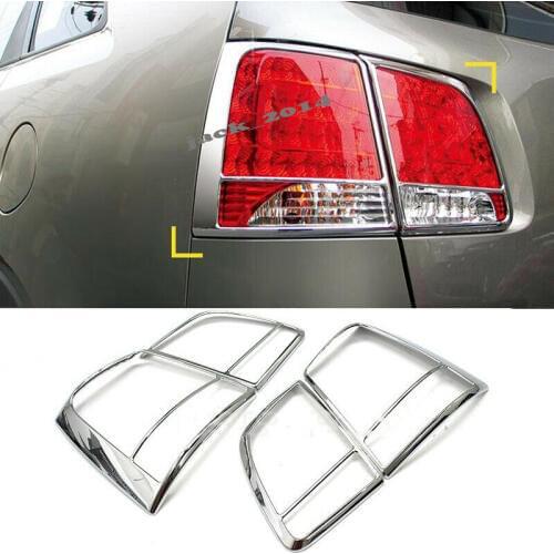 ABS Chrome Rear Tail Light Lamp Cover Molding Trim for K-570 Kia sorento 2011-2012