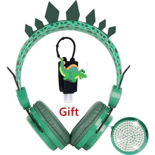 Cute Bluetooth Wireless Headphones For Children Kids or wired cartoon girls music helmets with microphone for online lesson live
