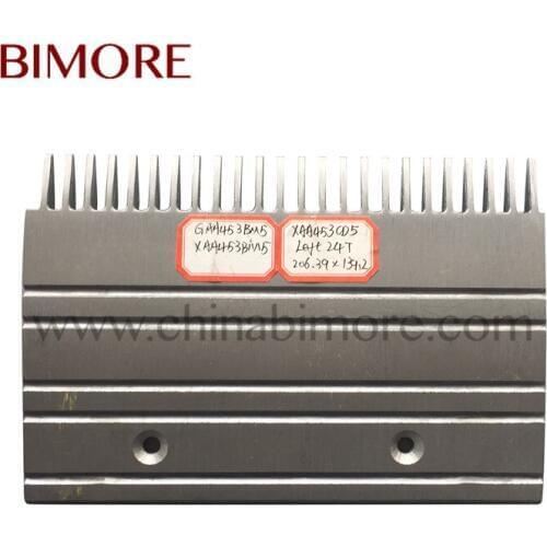 BIMORE OTAC003 GAA453BM5 XAA453BM5 XAA453CD5 Escalator Comb Length 206.39mm Width 139.2mm 24T Install Size 101.7mm Left