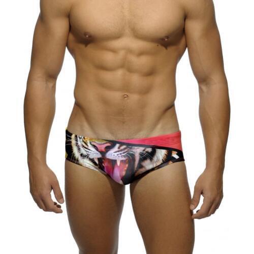 Brand Men Swim Briefs Patchwork Bikini Swimwear Men Swimming Trunks Surfing Beach Wear Sexy Gay Swimsuit Man Shorts