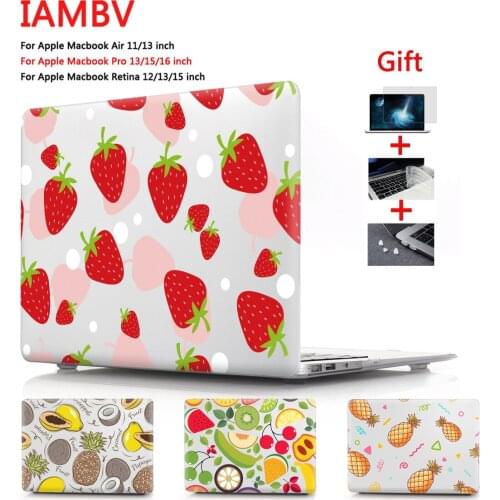Cartoon fruit case for Macbook Air Pro Retina M1 Chip 11 12 13 15 16 inch, Case for 2020 Air Pro 13 A2179 A2337 A2289 A2338