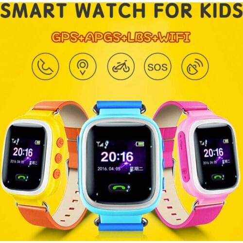Diliberto Q90 GPS Kids Smart Watch Baby Anti-lost Watches SOS Call Location Tracker for Children Safe Watch English