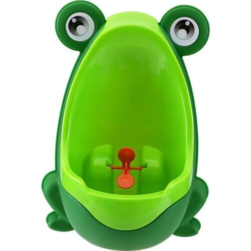 Baby Boy Wall-Mounted Hook Frog Potty Toilet, Vertical Stand Peeing Training Frog Urinal, Infant Child Kid Bathroom Frog Urinal