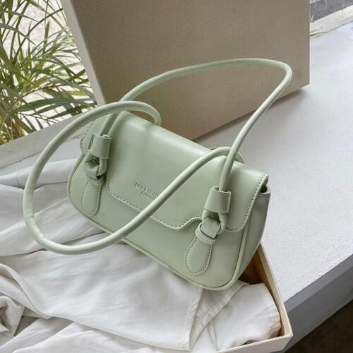 Designer Shoulder Bags for Women 2021 Summer New Fashion Solid Color Leather Crossbody High Quality Womens Small Square Bag