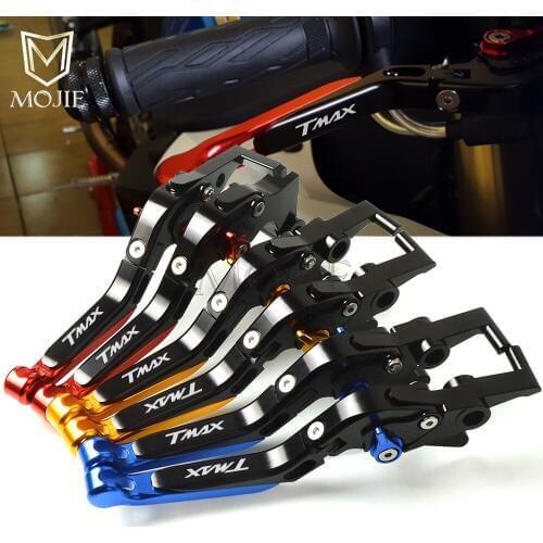 For Yamaha TMAX530 TMAX T-MAX T MAX 530 Motorcycle Accessories CNC Adjustable TMAX530 Folding Extendable Brake Clutch Levers Set