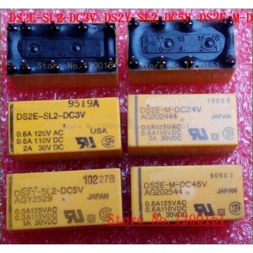 DS2E DS2E-SL2-DC3V DS2Y-SL2-DC5V DS2E-M-DC24V DS2E-M-DC48V relay DIP-10