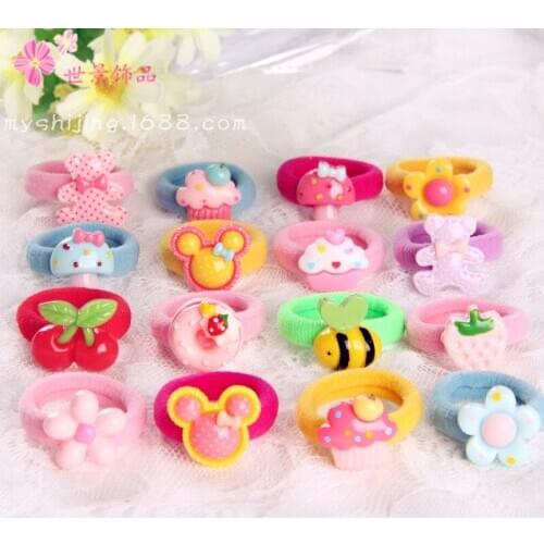 Pet high-elastic hair band dog cartoon headdress acrylic rubber band Dog hair accessories 50pcs/lot