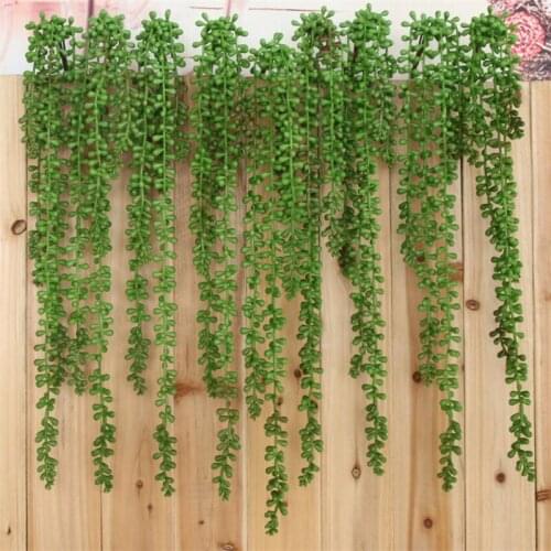 Artificial Succulents Lover Tears Green Rattan Wall Hangings Simulation Plant Flower Branch Home Party Leisure Decor Plant