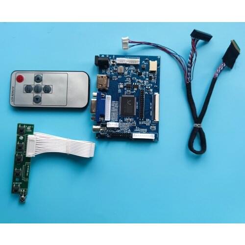 Kit Work for N133BGE 1366x768 Screen remote display monitor panel Controller Board 40pin driver 2AV VGA AV LED HDMI LCD