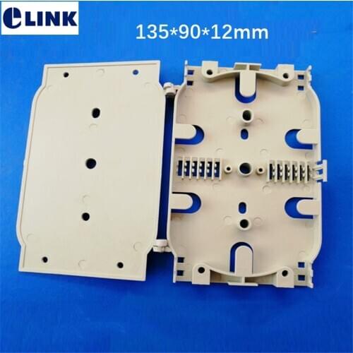 30pcs 12core fiber splicing tray beige for terminal box patch panel ftth optical protective cassette plastic tray small type
