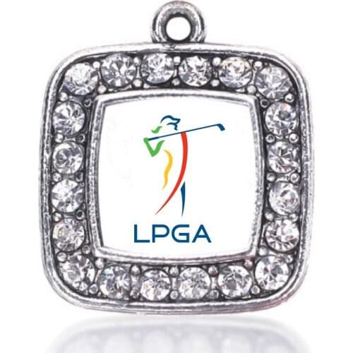 NEW fashion Women Golfers' pride PGA Tour charm antique silver plated jewelry for gift