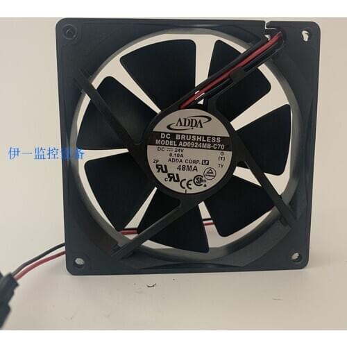AD0824MB-A70GL New for ADDA 8025 DC Fan 24V 0.1A 80mm Mute Power Supply Cooling Cooler