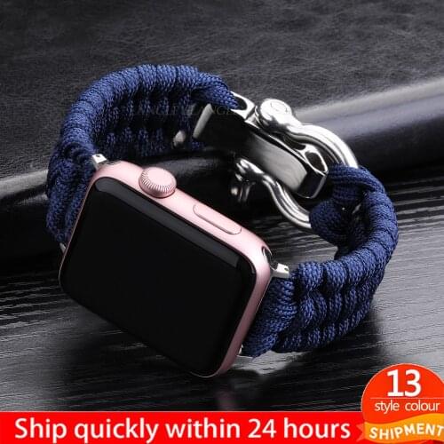 For Apple Watch 5 Band 44mm Strap Iwatch Band 42mm 38mm 40mm Nylon Belt Watchband for Apple Watch Series 6 SE 4 3 Sport Bracelet