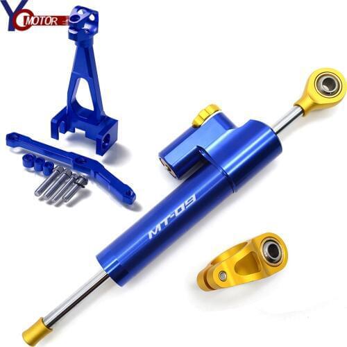 Steering Stabilize Damper Bracket Mount Motorbike Motorcycle CNC FOR YAMAHA MT-09 MT09 MT FZ 09 FZ09 FZ-09 2013-2019 2017 2018
