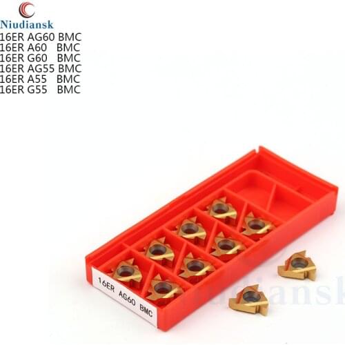 16ER AG60 A60 G60 AG55 A55 G55 BMC External thread turning tool carbide insert CNC lathe turning thread insert lathe tool