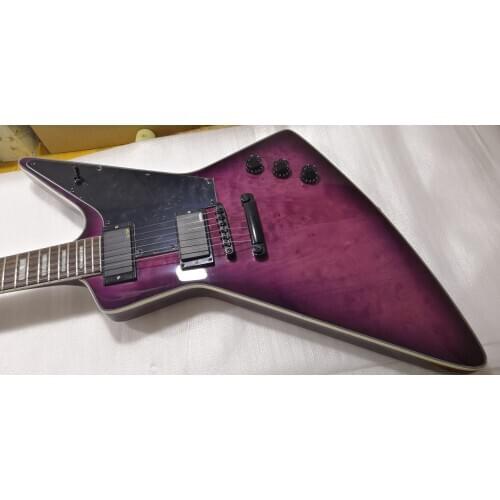 Purple color unique explorer electric guitars