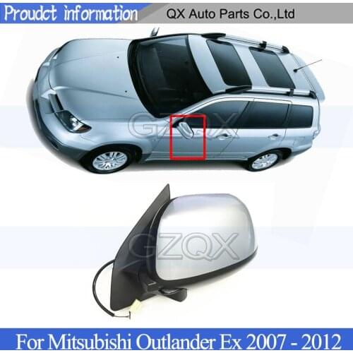 CAPQX 3 5-wire Outside Door Rearview Mirror Assy For Mitsubishi Outlander Ex 2007 2008 2009 - 2012 Rear Veiw Mirror Side Mirror