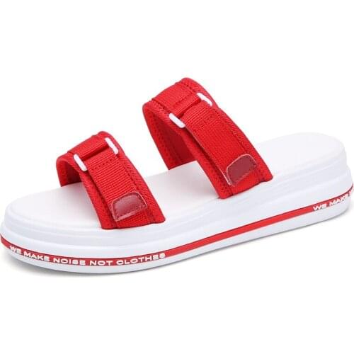 2020 Summer Women Flat Sandals Shoes Women Wedges Platform Sandalias Buckle Sandals High Heels Strap Sandals Size 34-40