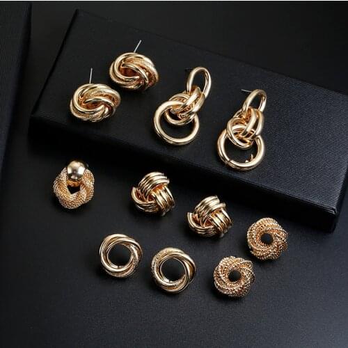 Trendy Vintage ZA Maxi Statement Drop Earrings for Women Fashion Gold Silver Bohe Earrings For Female Party Gift Brincos Jewelry