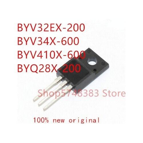 10PCS BYV32EX-200 BYV34X-600 BYV410X-600 BYQ28X-200 TO-220F