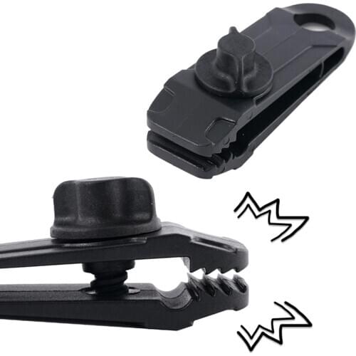 5Pcs Lightweight Durable Tent Clip Adjustable Plastic Windproof Reusable Outdoor Tool Tarpaulin Clip Tent Accessories