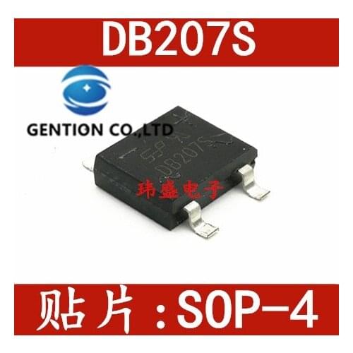 50PCS SEP bridge rectifier bridge pile DB207S SOP4 2 a 1000 v in stock 100% new and original